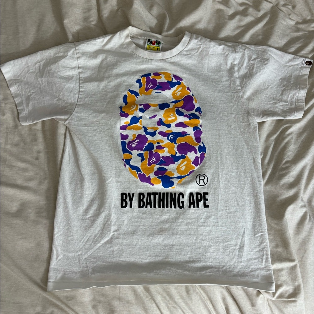 BAPE White Graphic T-Shirt